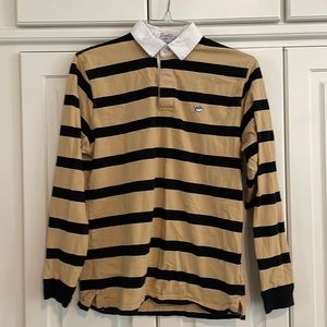 Southern Tide AM L/S gold & black rugby shirt